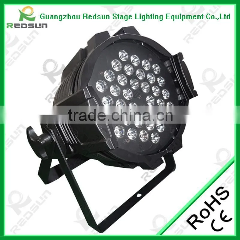 Professional Indoor and outdoor Hot selling 36pcs 3W 3in1 cast- Aluminum LED Par Light