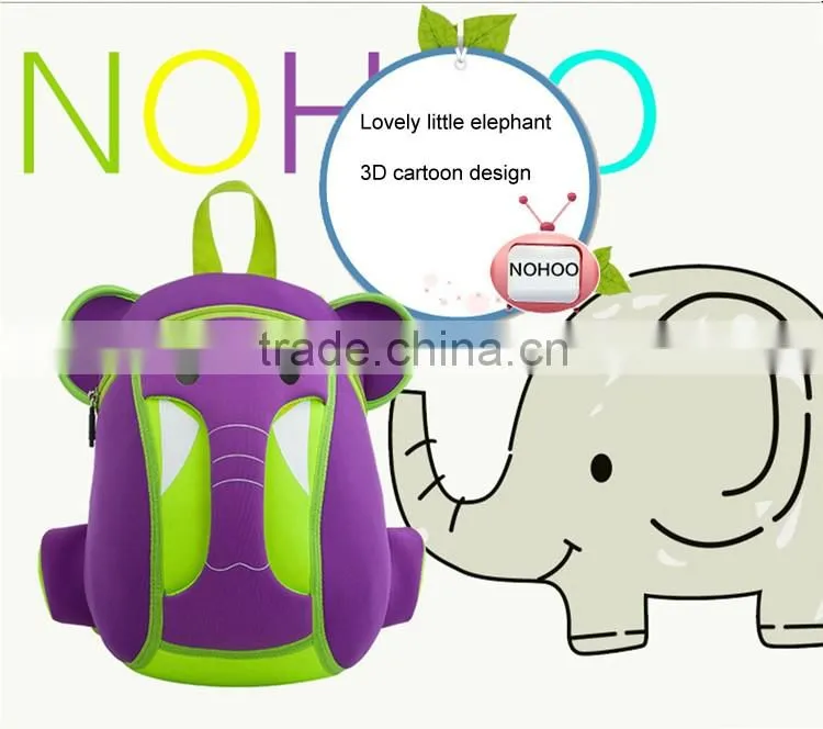 2016 New Arrival Children School Bags Teenagers Kids Elephant Backpacks Bags