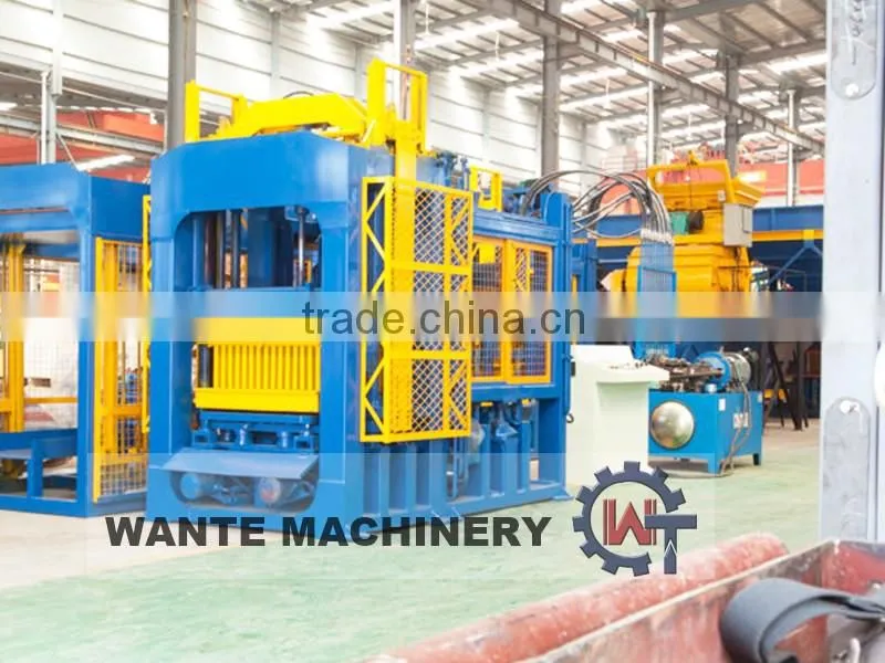 WANTE BRAND QT6-15hydraulic and fully automatic paver block making machine type