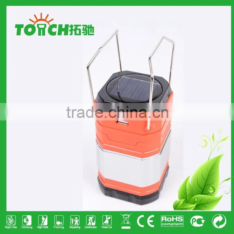 Muitlpower LED Lantern Solar Camping Lamp Rechargeable Camp Light with Charger Solar Tent Light
