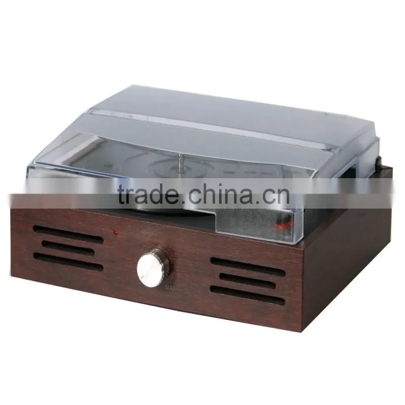 2015 Vintage wooden Vinyl Record Player Turntable, Vinyl-To-MP3 Record