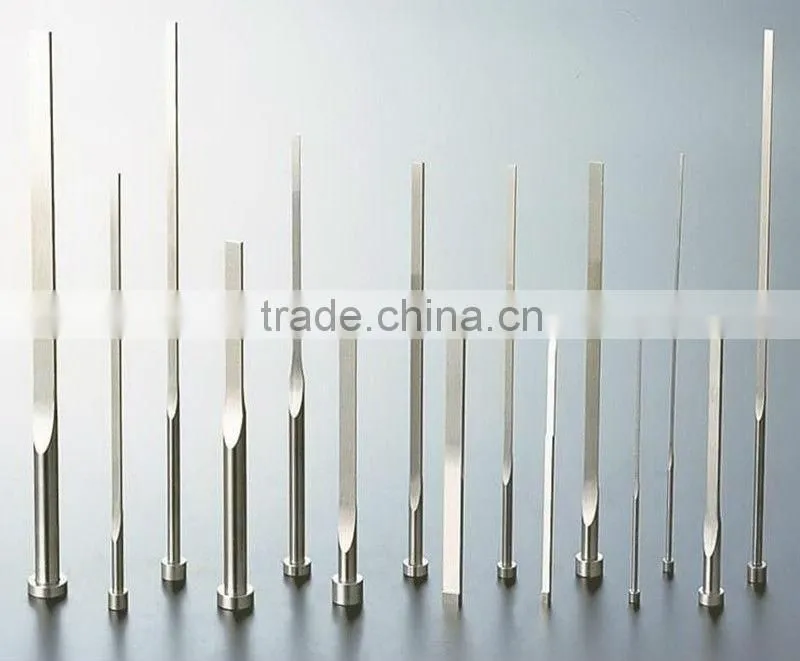 Precision standard Nitrided Vacuumed flat ejector pins
