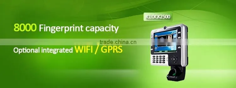HF-iclock2500 Great Design Standard Id Card Biometric Fingerprint Attendance