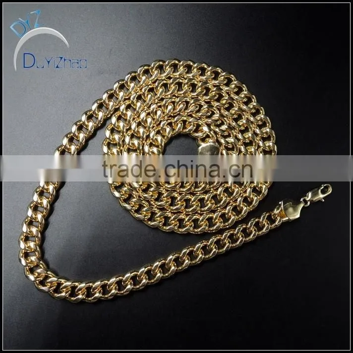 high quality hot sale iced out men's hip hop cuban chain necklace