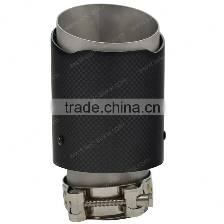 carbon fibre muffler tip stainless steel exhaust tip