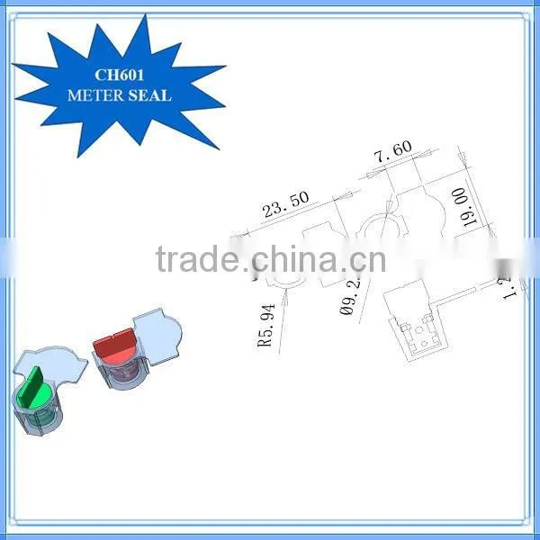 Water meter seal with barcode CH601