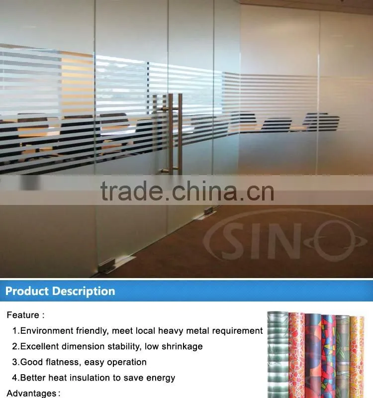 S031 Hard Carton 3-5 Years Colored Print Glass Vinyl Wrap Roll Paper