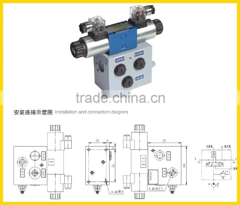 DF8YB hydraulic electric operated valve agricultural machinery parts