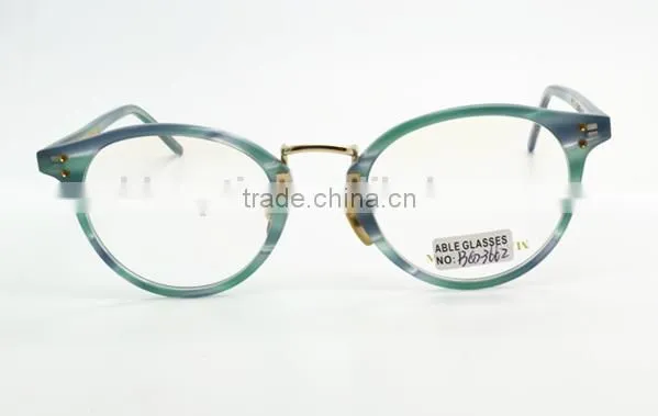 lady fashionable round acetate optical eyewear wholesale China