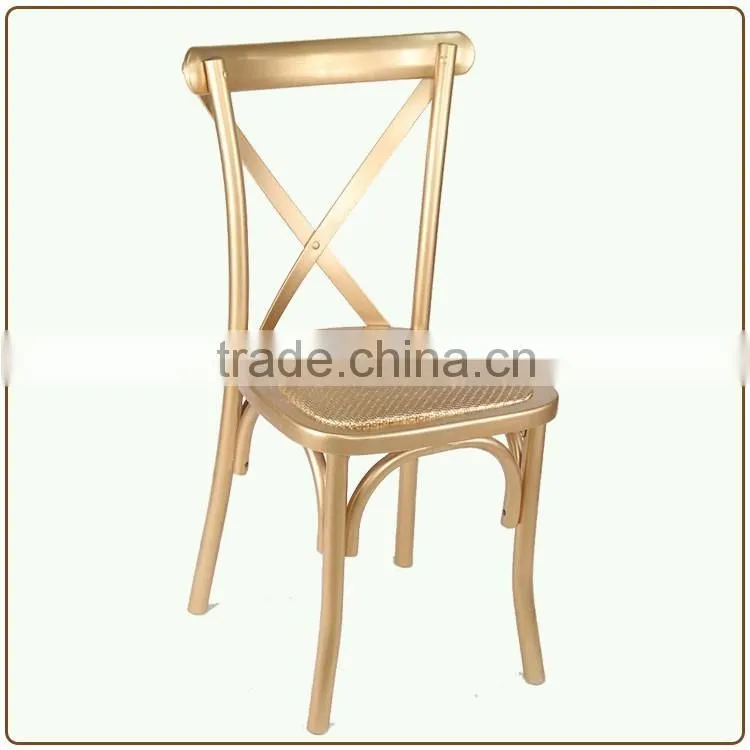 Pass En Beautiful Design Wooden Back Cross Chair
