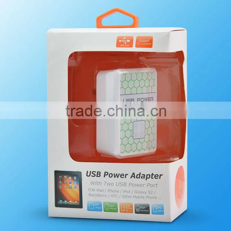 2016 High Speed 2.4A Custom Cell Phone Wall Usb Charger with Fashion Looking and Cheap Price
