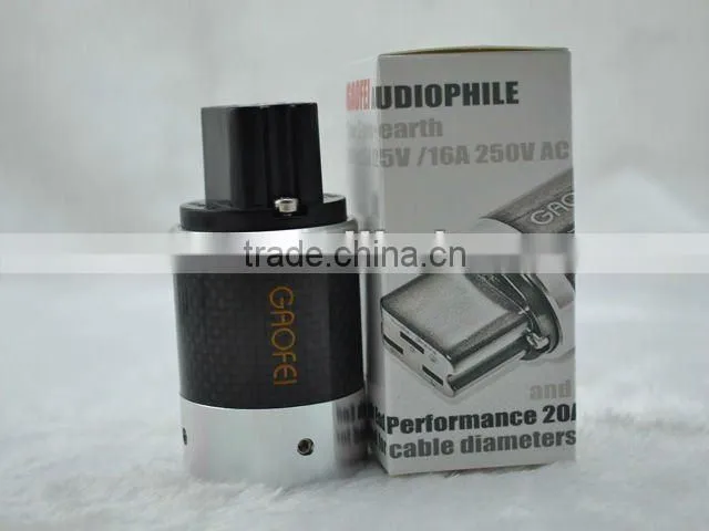 Hi-End Rhodium Plated Carbon fiber series 20A IEC Connector