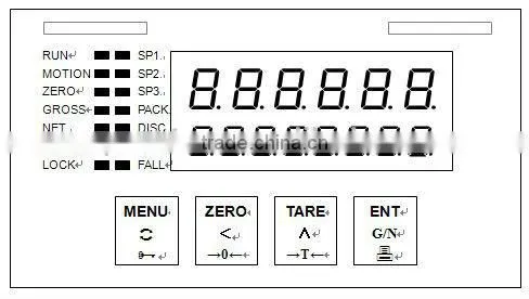 weighing indicator for ration packing scale