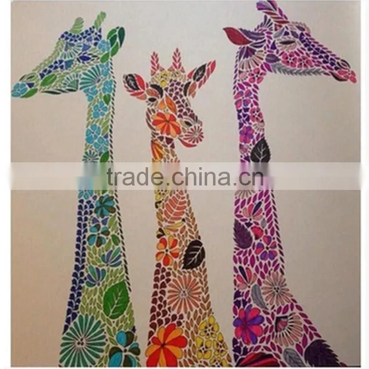 Hot Sale Hand-Painted Korean Secret Garden Series Animal Kingdom Coloring Book For Adult