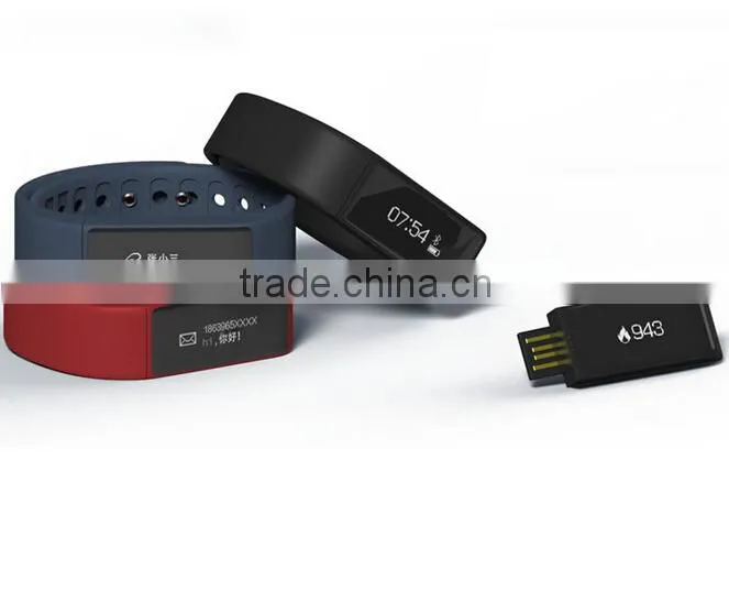 i5 plus smart wristband bracelet bluetooth 4.0 three color red,black,deep blue