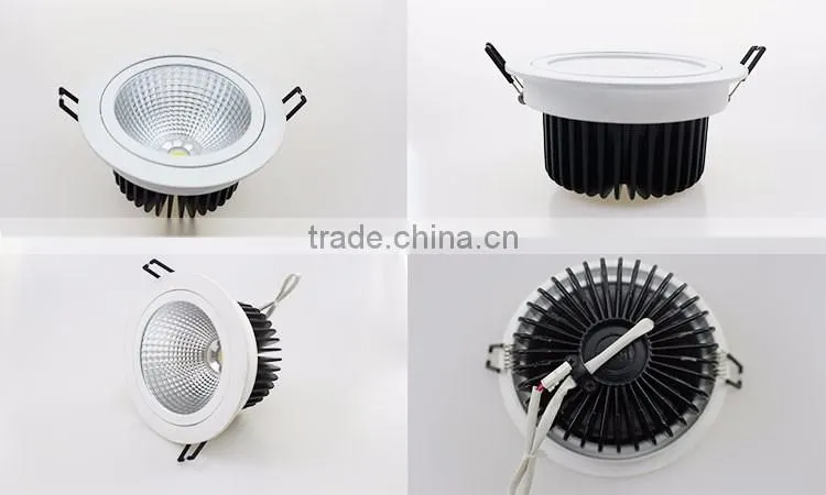 12w cob downlight heat sink aluminum 3 year guarantee
