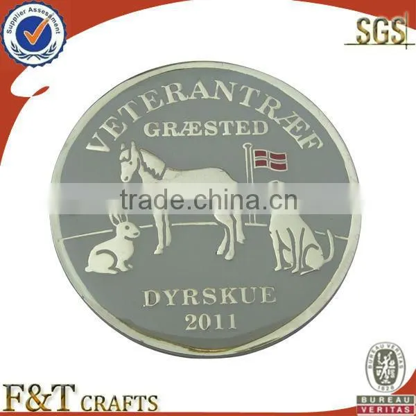 high end producer die struck sport honner award gold metal coin for souvenir