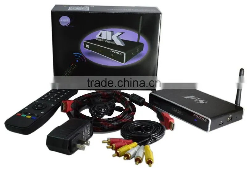 Quad Core androin media player F8 HD WiFi Full 1080P 8GB with metal housing
