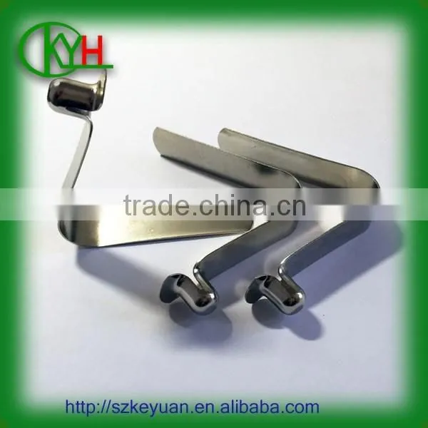 Progressive stamping metal spring clip flat spring steel u clips
