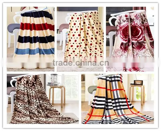 customized 100% polyester leopard printed soft coral velvet fleece blanket