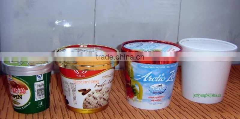 New Design Take away Paper Ice Cream Cup with Cover Material