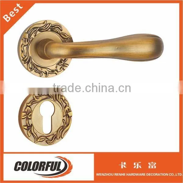 Zinc alloy diecast Matt chrome entrance door Handle