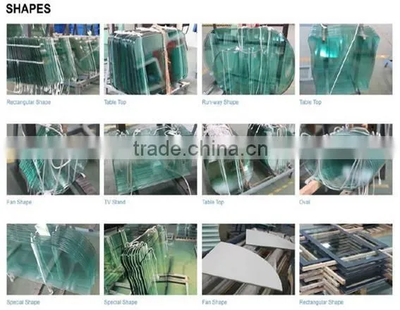 good quality 8mm colored toughened table top glass for dining table with Certificate EN12150,CE 2014