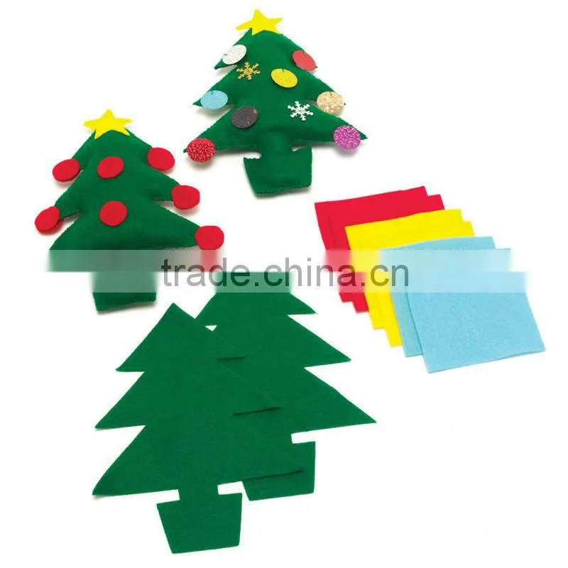 fabric felt red and white christmas socks ornament