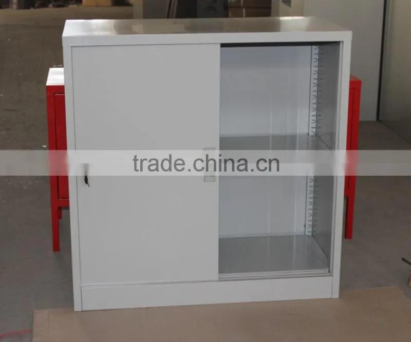 Sliding door shoes Storage Steel Shelf with 3 layers