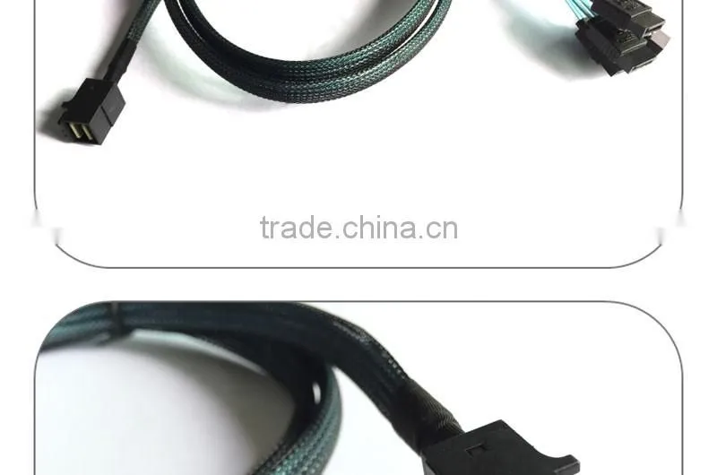 Internal HD Mini SAS SFF-8643 to 4 SATA Forward Breakout Cable