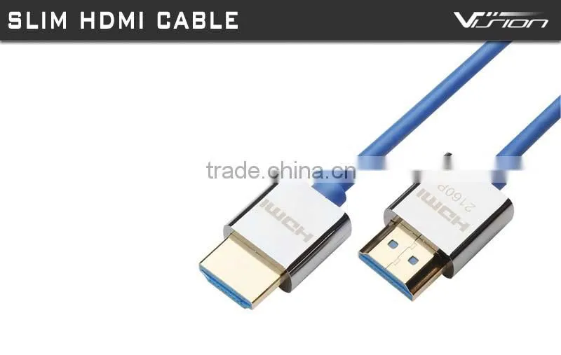 Ultra-Slim HDMI Cables 3D & 4K Rated with Ethernet - 3 Feet