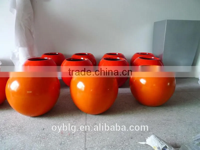 decorative fiberglass planter garden flowerpot
