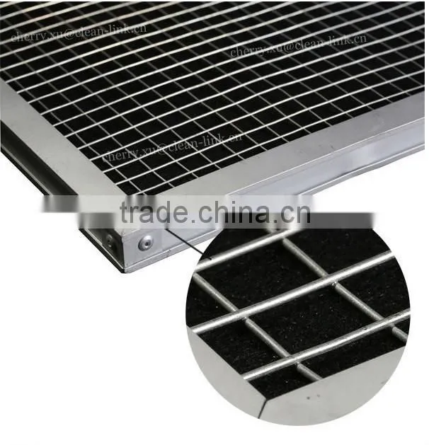 Panel style activated carbon dust filter mesh