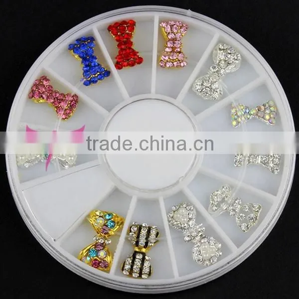 Easam hot 12 different bow nail decoration wheel