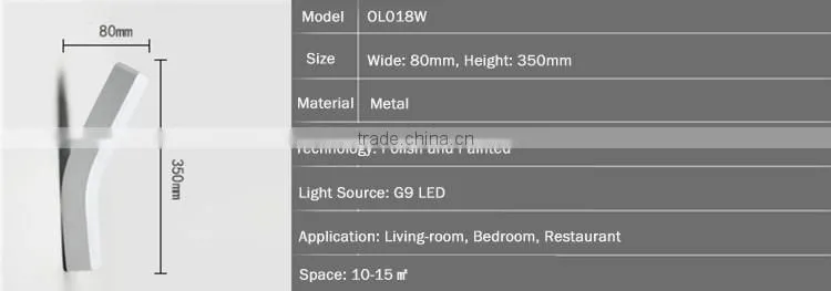 Modern Fashion LED Wall Lamps G9 LED Creative Modern Wall Lamps