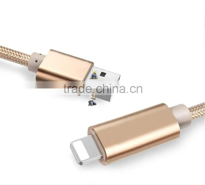 Nylon Braided high speed usb data cable for iphone 8Pin usb cable