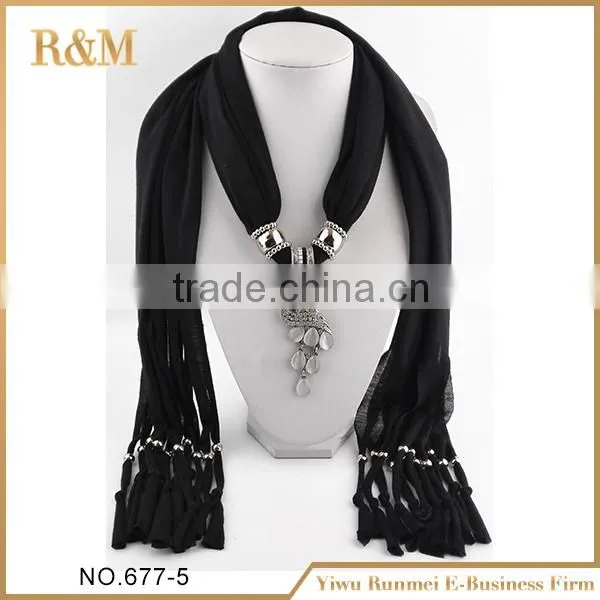 Latest product novel design acrylic jewelry pendant scarf wholesale