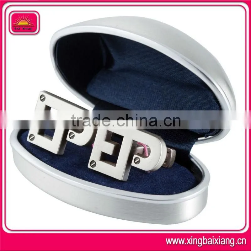 Customize bulk metal blank cufflinks