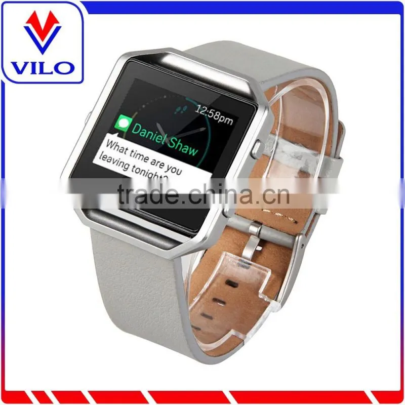 replacement band genuine leather wrist band for Fitbit Blaze