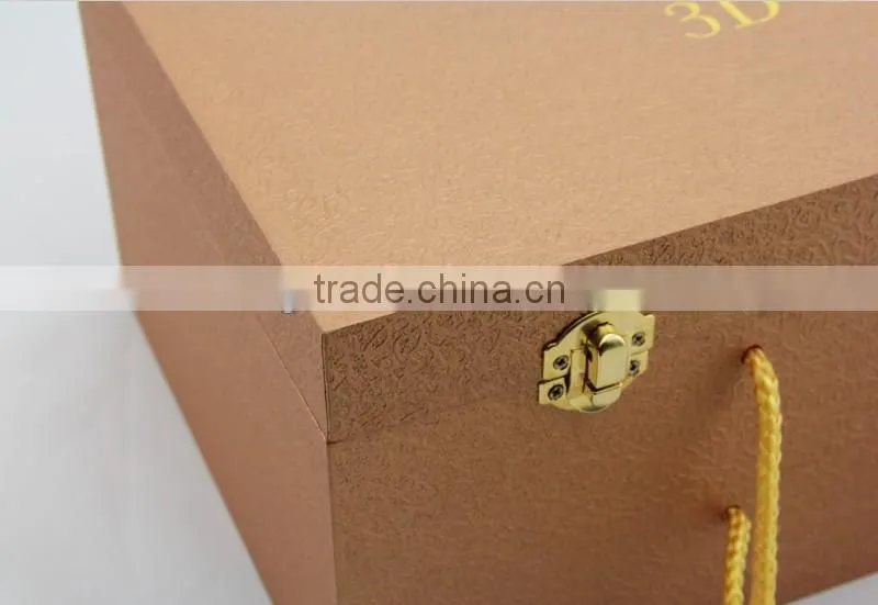 Beautiful wooden wine box with satin made in China factory
