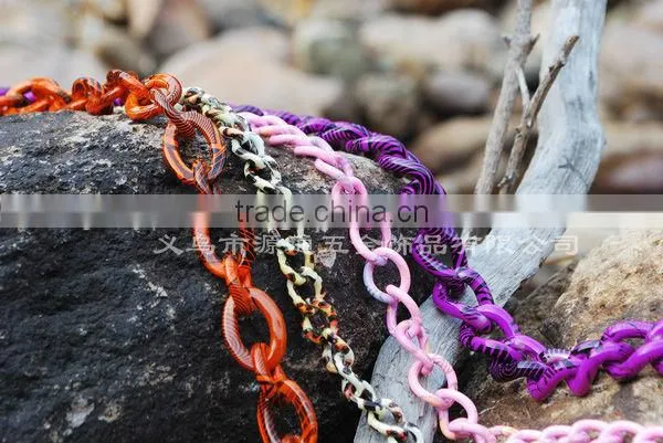 2.2-2.4mm double crossed silver color chain 23.5*17.5mm