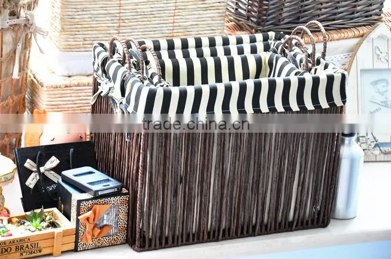 Cheap handmade baskets corn husk basket simple convient weaving storage basket