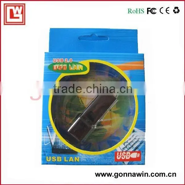 USB 2.0 Lan USB Network Card/USB lan card(support window8)