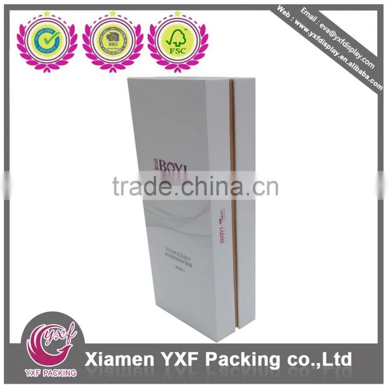 White printed box for gift