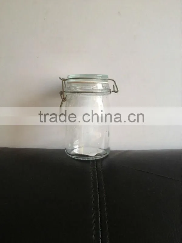 clip top clear glass canisters