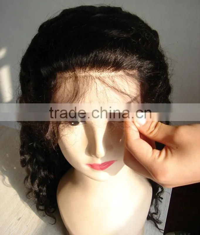 16inch body wave natural black Brazilian virgin human hair full lace wigs swiss lace silk base OEM professional factory price