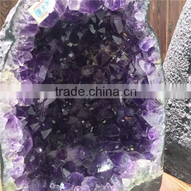 Natural Brazil Amethyst Geode Pocket With Different Shapes Home Decoration