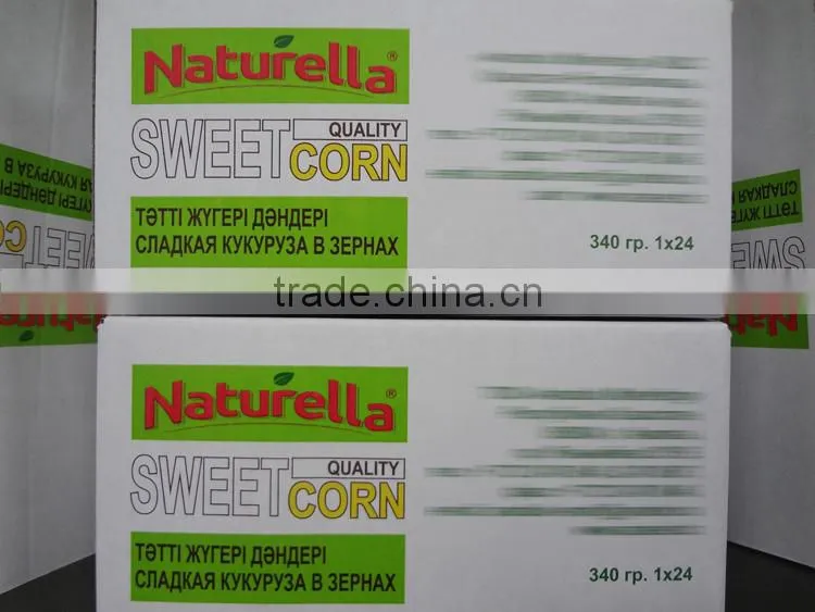 Good taste canned sweet corn A9/A10 for Europe Market