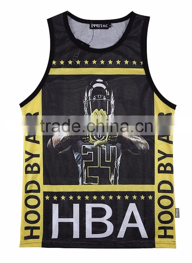 Yingzhong garment Custom Sports Running Dri Fit Sublimated Vest Wholesale