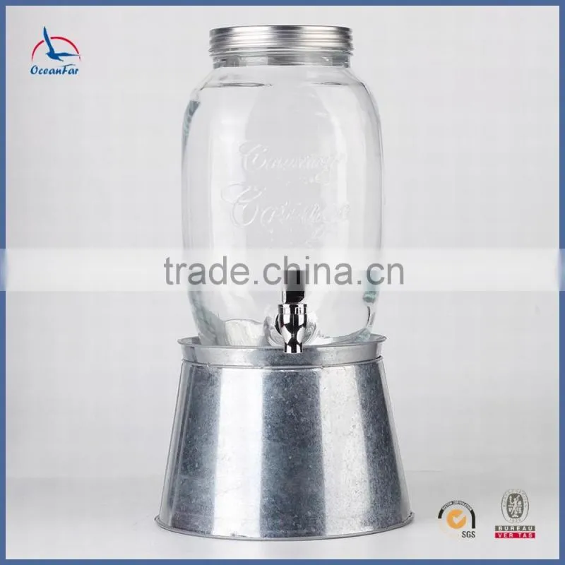 Wholesale Market Glass Mason Jar Dispenser Cheap Price Glass Honey Dispenser